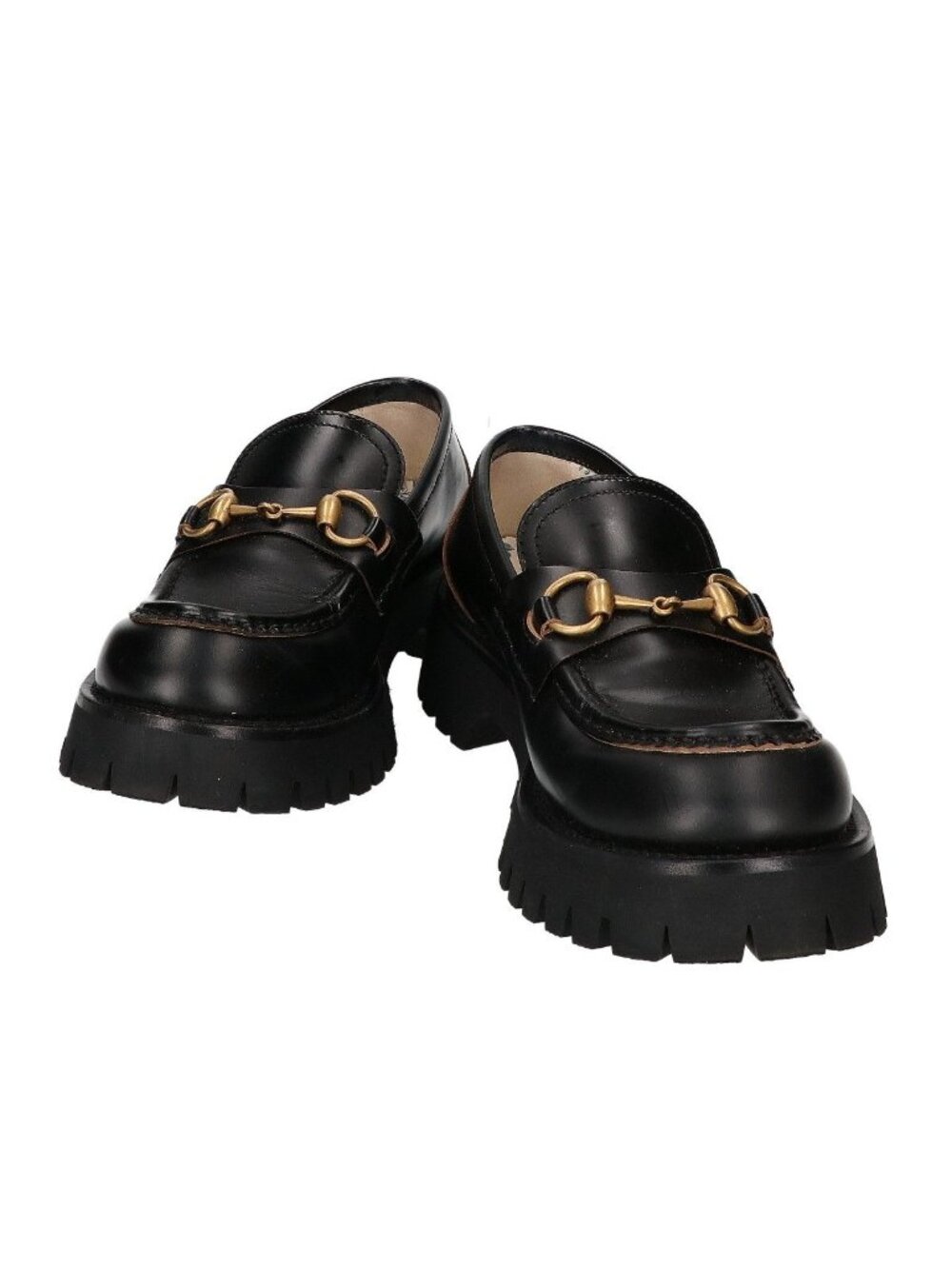 Gucci Lug Sole Horsebit Loafers
